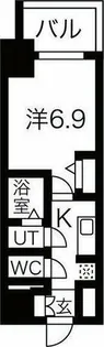 ファステート名古屋駅前ドリーム【13階】の間取り