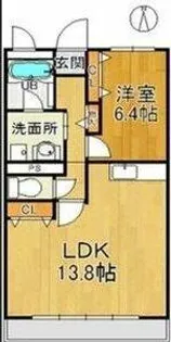 コーポニュー中川【3階】の間取り