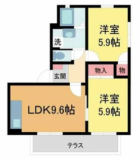 ファミール横屋【101号室】の間取り