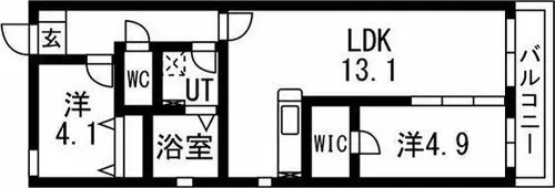 LeGioieささしまライブ駅5【4階】の間取り