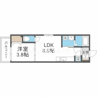ネオシオン【3階】の間取り