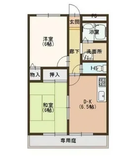 リバーサイド香呂【202号室】の間取り