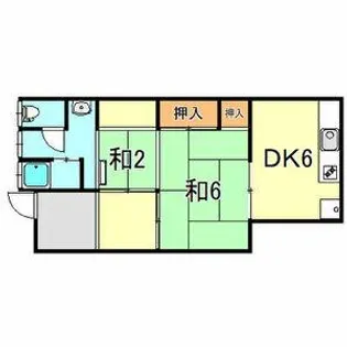 兵庫県明石市大蔵八幡町【テラスハウス】の間取り