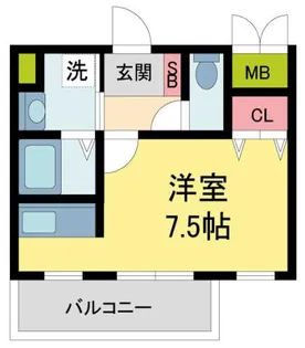 ゴールドウエスト【303号室】の間取り