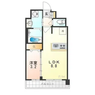 プレサンスTHE KYOTO 粋都【2階】の間取り