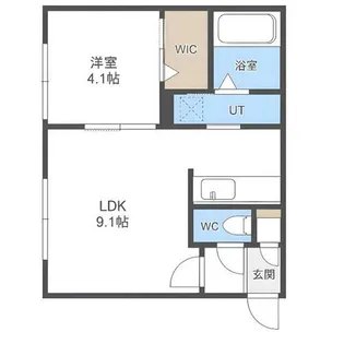 Bluebell Wood N19【4階】の間取り