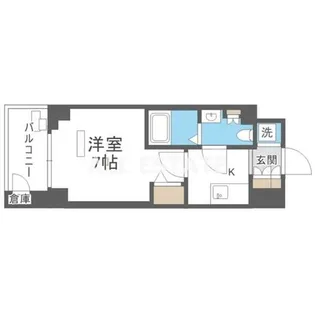 ワールドアイ大阪城EASTアドバンス【4階】の間取り