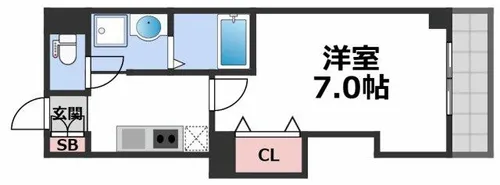 みおつくし城北【1階】の間取り
