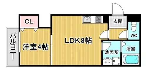 (仮称)La-Crea豊中本町エアリー【2階】の間取り