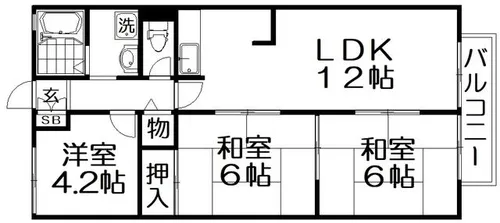 アン星ヶ丘【2階】の間取り