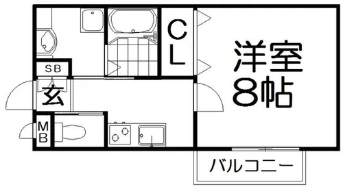 CASA松丘【2階】の間取り