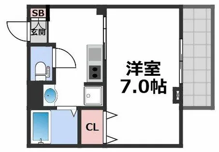 みおつくし城北【2階】の間取り