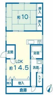 大久保町谷八木ハイツ【1階】の間取り