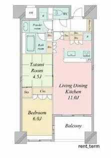 ラ・ヴィータ日本橋【10階】の間取り