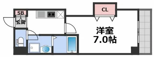 みおつくし城北【3階】の間取り