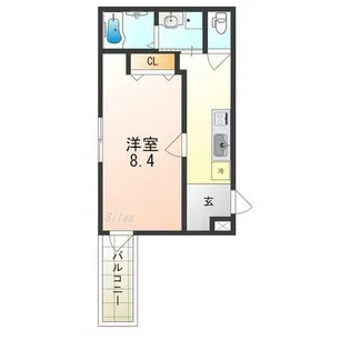 フジパレス堺北花田Ⅱ番館【2階】の間取り