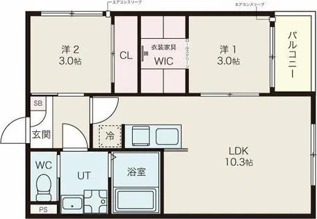 ilusion六番町【1階】の間取り