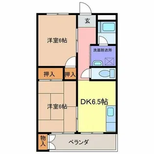 マンションキムラ【4階】の間取り