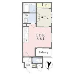 Cherim日比野Grace【202号室】の間取り