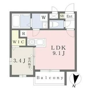 CHERIM日比野GRACE【2階】の間取り