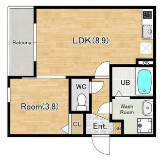 ジーメゾン名古屋豊田【1階】の間取り