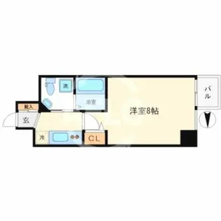 ザ・パーククロス阿波座【7階】の間取り