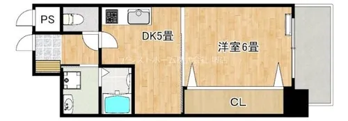 クレール宿院【202号室】の間取り