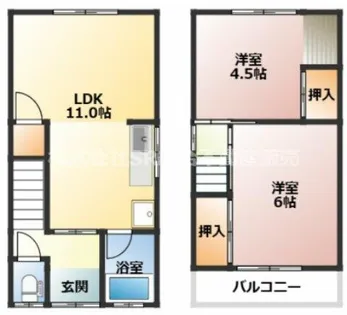 大阪府東大阪市池之端町【一戸建】の間取り