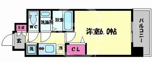 レオンコンフォート玉造【2階】の間取り