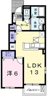プランドールⅡ【101号室】の間取り