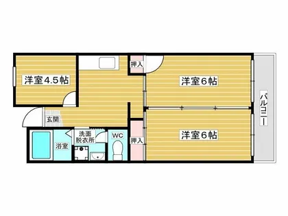 ラフェンテ塚本【5階】の間取り