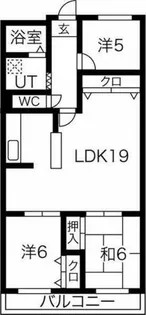 パビヨン徳川【2階】の間取り
