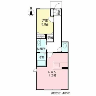 福岡県久留米市国分町【アパート】の間取り