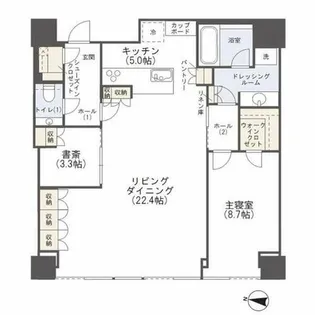 Brillia Tower堂島【40階】の間取り