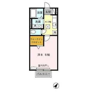 アミエーラ【103号室】の間取り