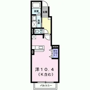 デフィ丸山【1階】の間取り