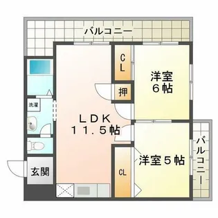 コーポ森本【3階】の間取り