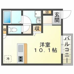 グランメール月見山【3階】の間取り