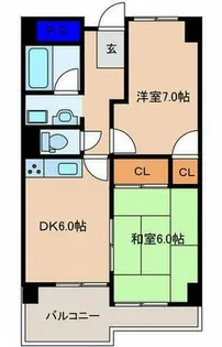 メゾンエルミタージュ【2階】の間取り