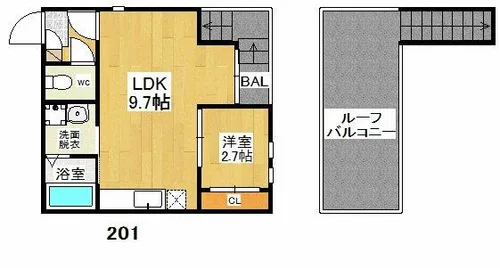 Grandtic エルドラード【2階】の間取り