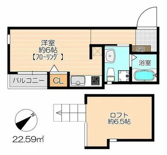 レガシィ井尻【2階】の間取り