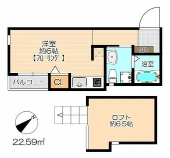 レガシィ井尻【2階】の間取り