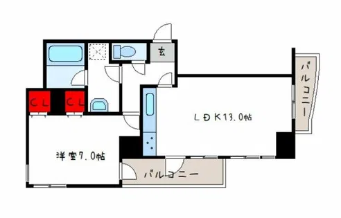 I Cube 平野【3階】の間取り
