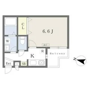 ルシエル吹上【1階】の間取り