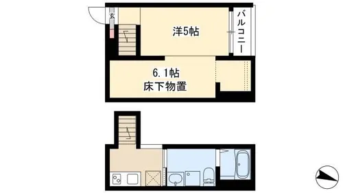 Ciel Bleu 九重【1階】の間取り