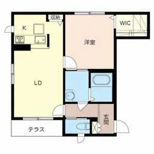 laporte向ヶ丘【1階】の間取り