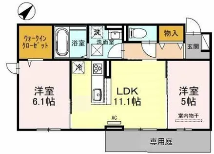 ベルエトワールJ【1階】の間取り