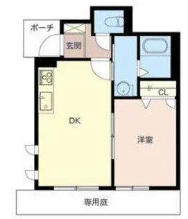 シャーメゾン津久野【1階】の間取り