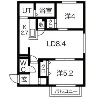 SAKURA【2階】の間取り