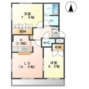 ファシネーション【2階】の間取り